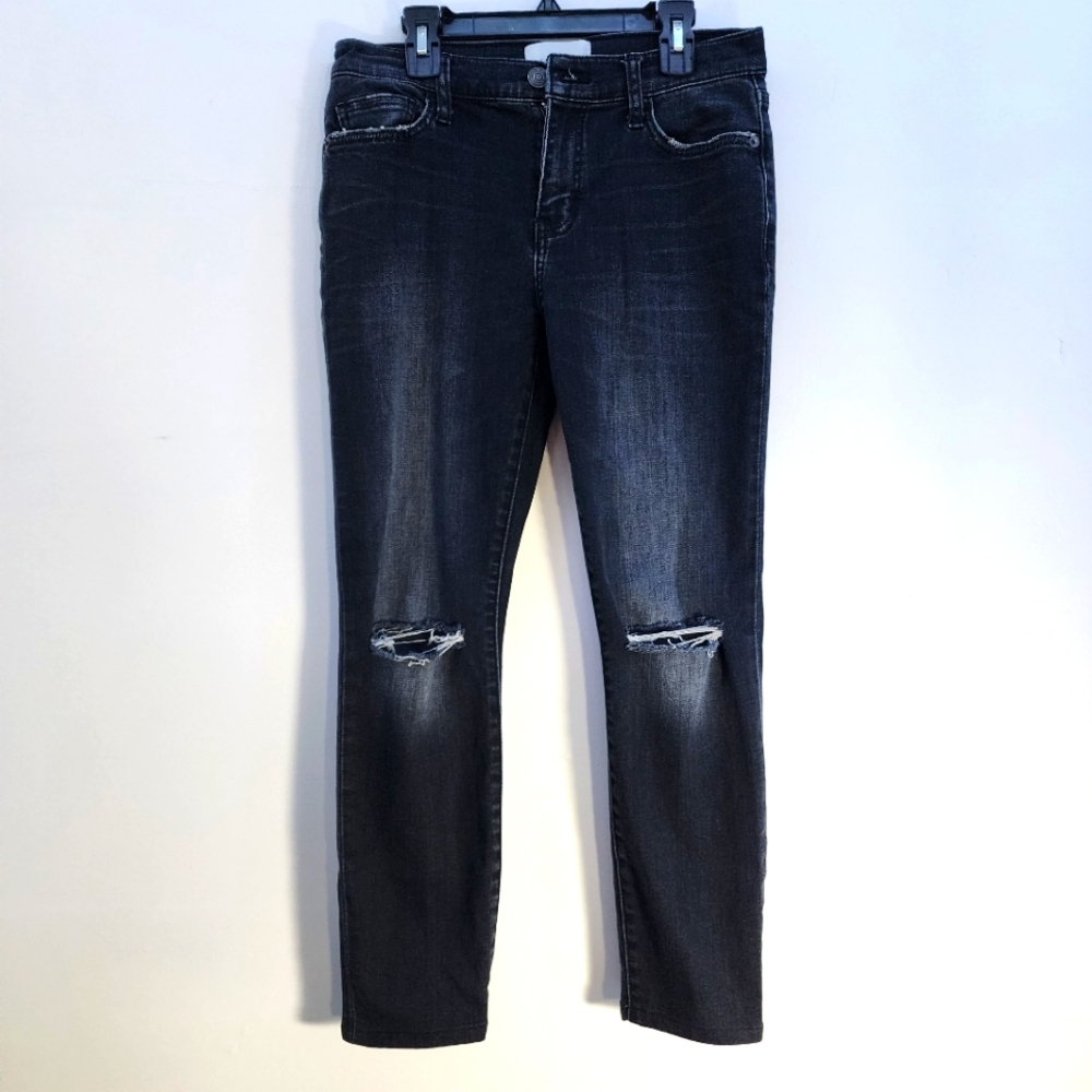 Current Elliott Size 27 Women's Distressed Black Jeans